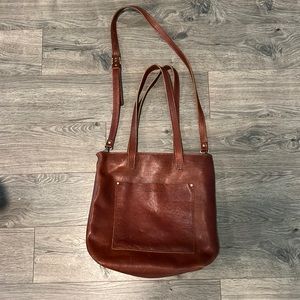 Portland Leather Crossbody Tote